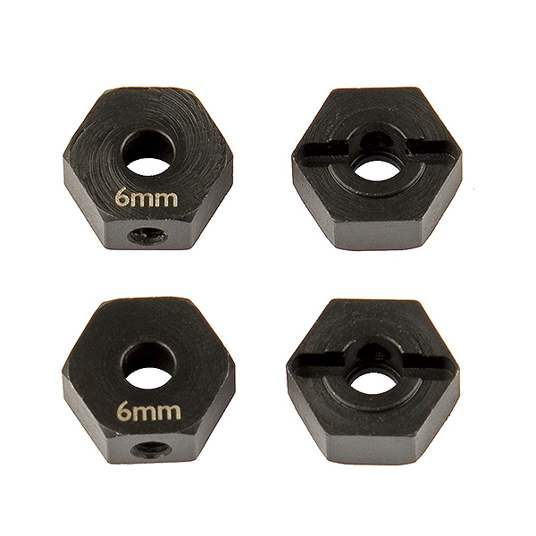 Element RC FT Enduro Wheel Hexes, 6 mm, Steel (EL42076)