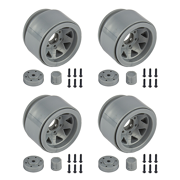 Element RC Enduro Trigon Wheels 1.55In Silver (EL42110)