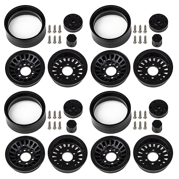 Element RC Enduro Urbine Wheels 1.55In Black (EL42112)