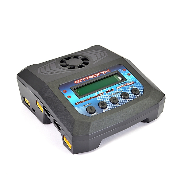 Etronix Powerpal Compact X4 Ac/DC Charger (Uk Plug) (ET0203)