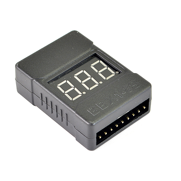 Etronix 1-8S Lipo Battery Cased Voltage Meter W/Alarm (ET0239A)