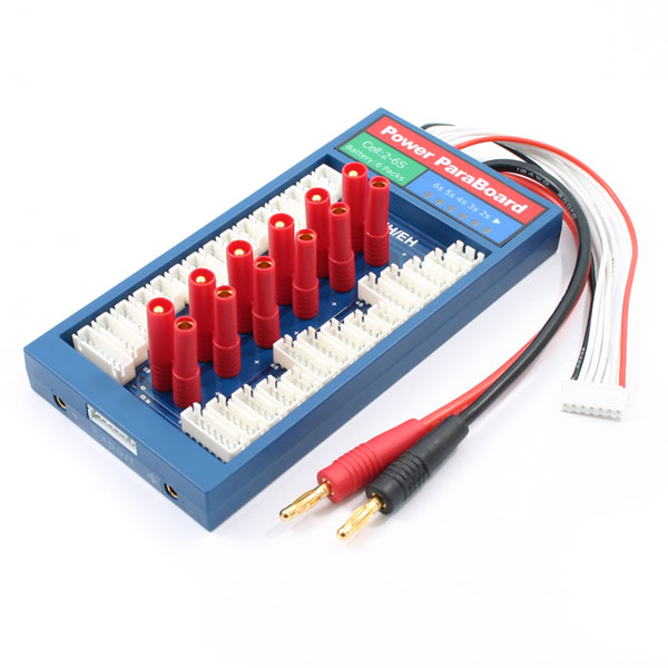 Etronix Power Paraboard 6Pk W/4mm Connector &amp; XH Balance (ET0293-PB6)