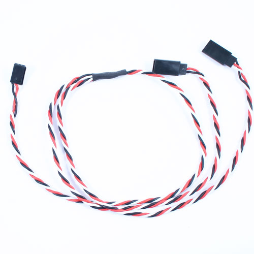 Etronix 60cm 22awg Futaba Twisted Y Extension Wire (ET0755)