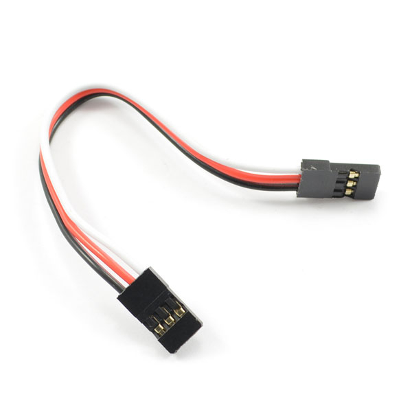 Etronix 10cm 22awg Extension Wire W/2 JR Male Connector (ET0757-10)