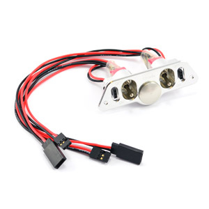 Etronix Dual Power Switch With Fuel Dot And JR (ET0770-4)