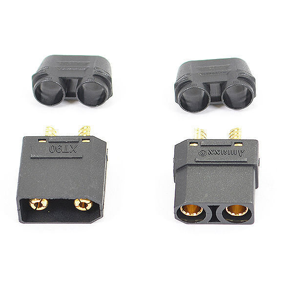 Etronix XT-90 Connector (Male/Female) Black (ET0788BK)
