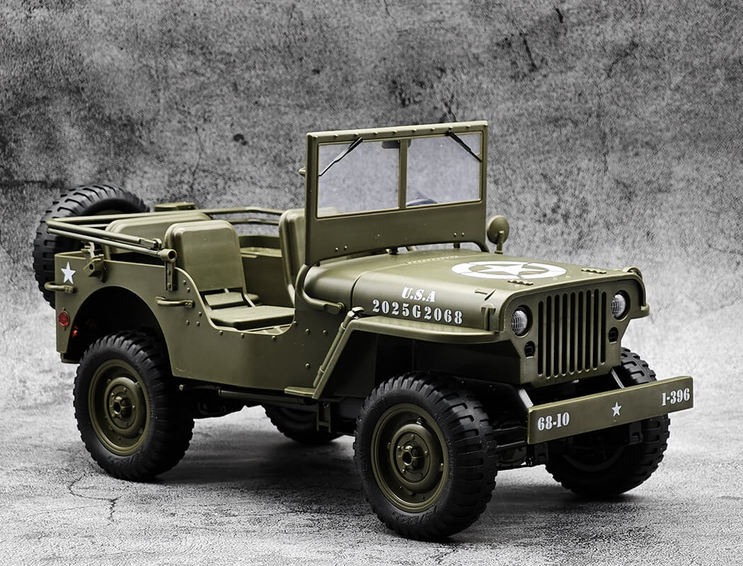 E-Zee RC 1:10 4wd RC Willys Jeep with LED Lights (EZ-G2068)