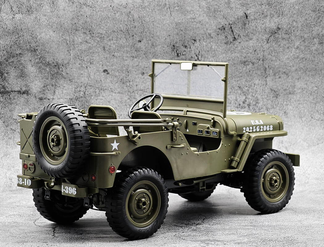 E-Zee RC 1:10 4wd RC Willys Jeep with LED Lights (EZ-G2068)