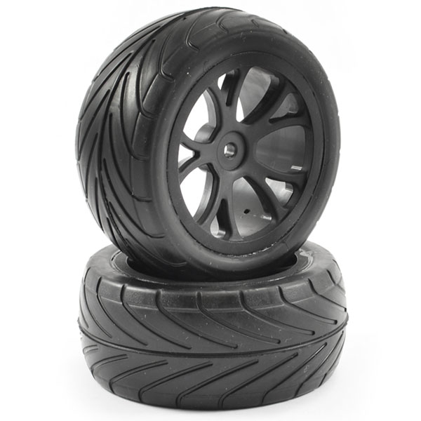 Fastrax 1:10th Mounted Arrow Buggy Rear Tyres 10-Spoke (FAST0049B)