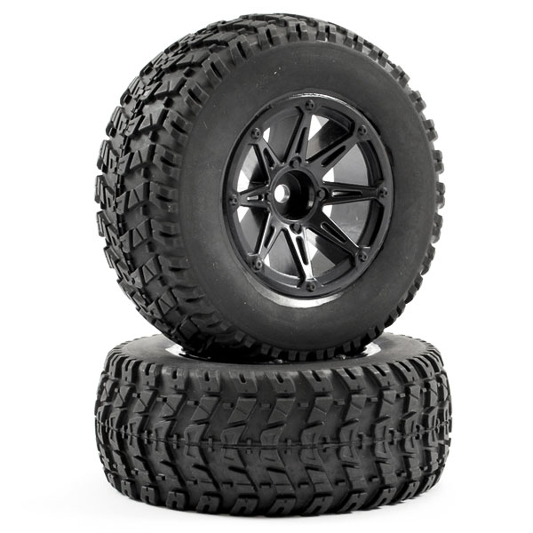Fastrax 1:10 SC Wave Mounted 8-Spoke Wheels (12mm) (FAST0058B)