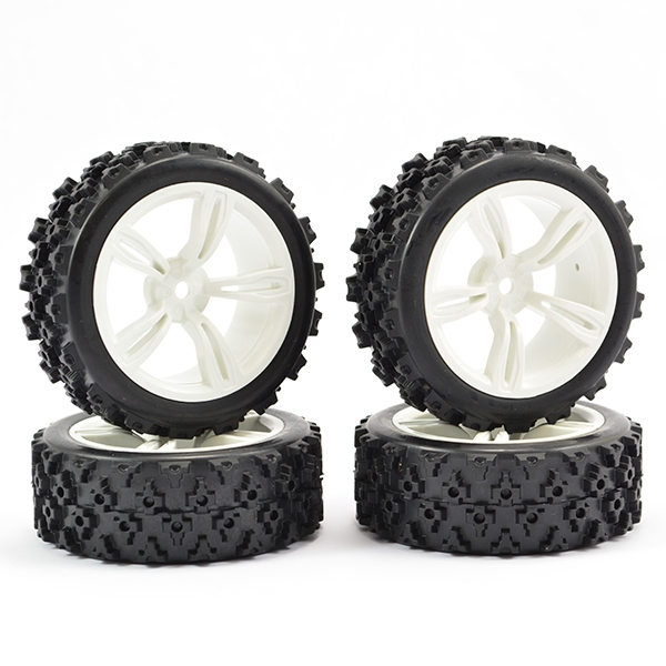 Fastrax 1:10 Touring Wheel/Rally Block 5-Spoke White (4) (FAST0074W)