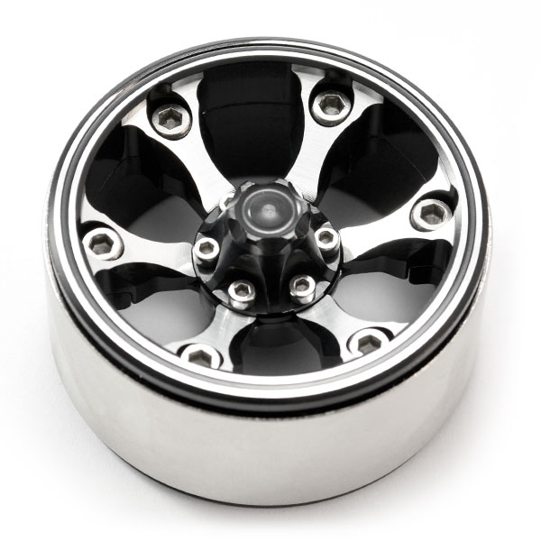 Fastrax 1.9&quot; Heavy Duty 6-Spoke Alloy Beadlock Wheels (X2) (106G Each) (FAST0144)