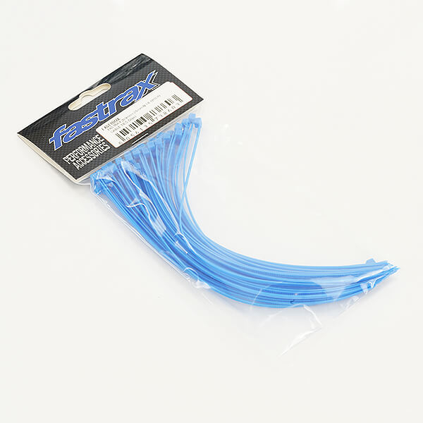 Fastrax 200mm X 2.5mm Blue Nylon Cable Ties (50Pcs) (FAST106BL)