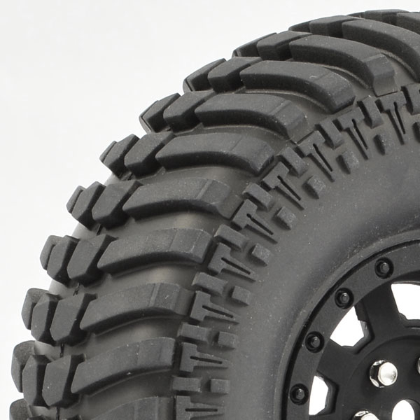 Fastrax 1:10 Crawler Paso 1.9 Mounted Scale Wheel Black (FAST1260B)