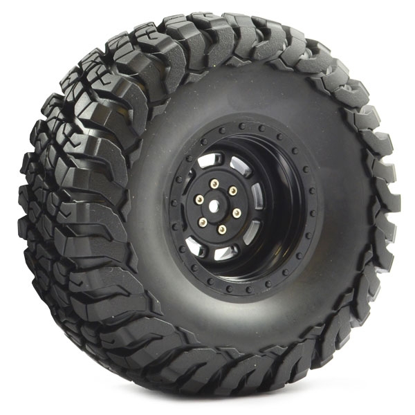 Fastrax 1:10 Crawler Granite 2.2 Scale Wheel ø140mm Tyre (Black) (FAST1267B)