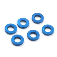 Fastrax M3 Flat Washer Blue 1.0mm (6) (FAST142-2)