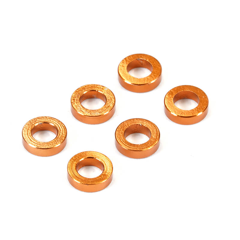 Fastrax M3 Flat Washer Gold 1.5mm (6) (FAST142-3-G)