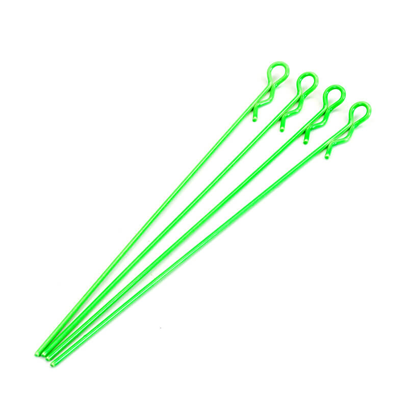 Fastrax Small Fluorescent Green Long Body Pin 1:10th (FAST208FG)