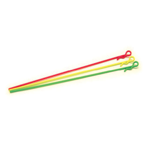 Fastrax Small Fluorescent Yellow Long Body Pin 1:10th (FAST208FY)