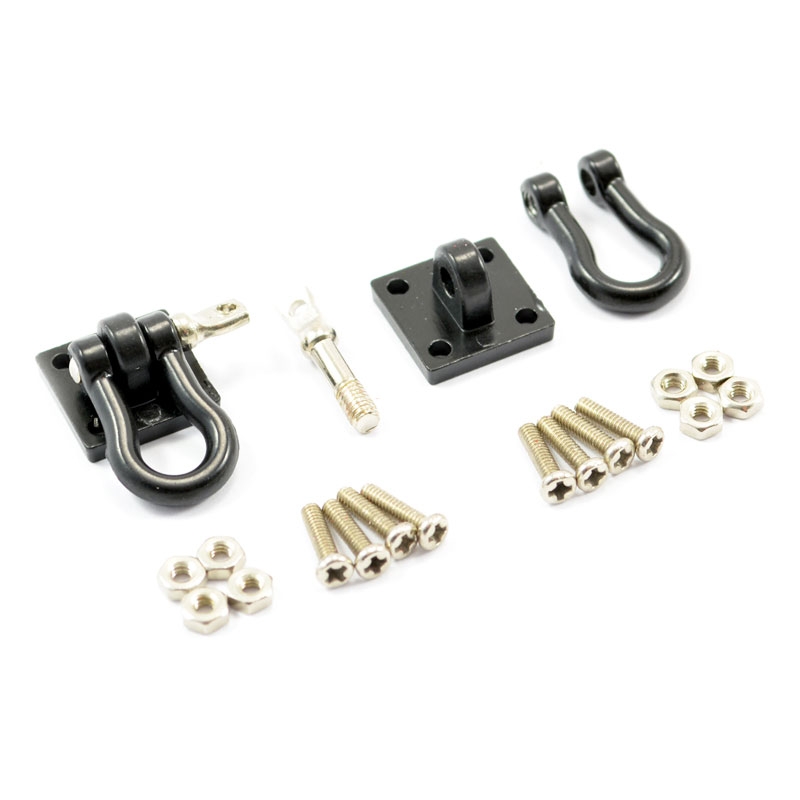 Fastrax Metal Bumper Shackles &amp; Mounting Bracket 2Pcs (FAST2320BK)