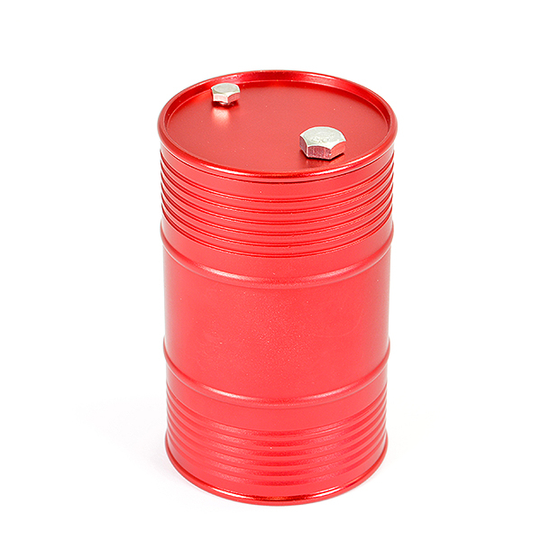 Fastrax Aluminium Anodised Oil Drum W/Removable Lid - Red (FAST2327AR)