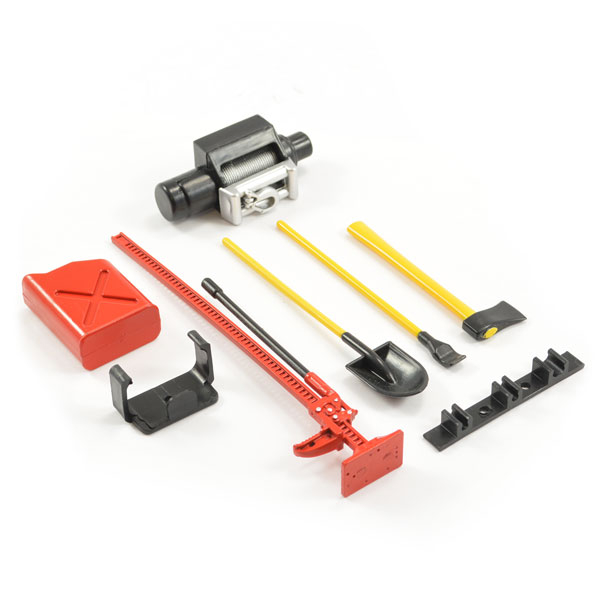 Fastrax Scale 6-Piece Tool Set Red/Yellow Painted (FAST2333)