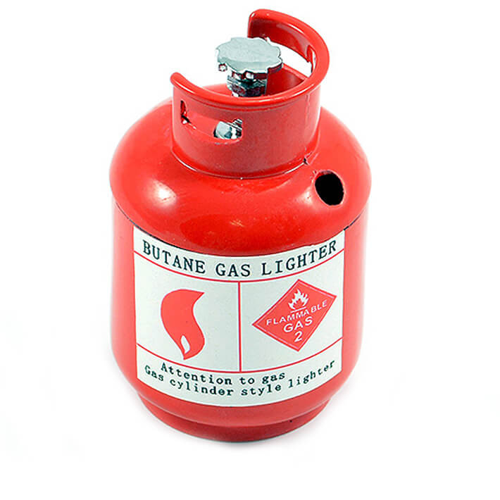 Fastrax Scale Painted Alloy Gas Bottle Red (FAST2349R)