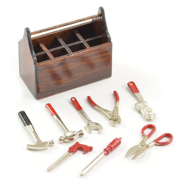 Fastrax Scale Wood Tool Box W/Cast Metal Tools (FAST2351)