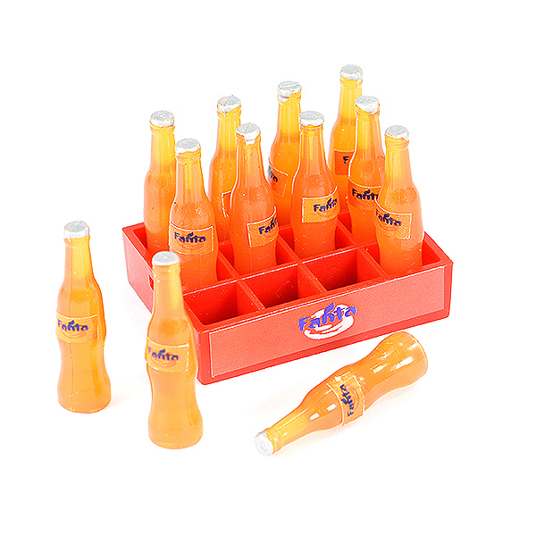 Fastrax Scale Soft Drink Crate With Orange Bottles (FAST2352B)