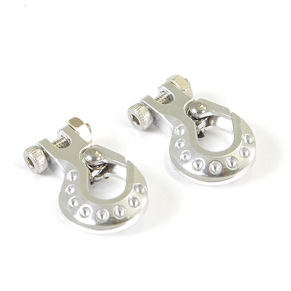 Fastrax Deluxe Aluminium Winch Hook (2Pcs) - Silver (FAST2383DS)