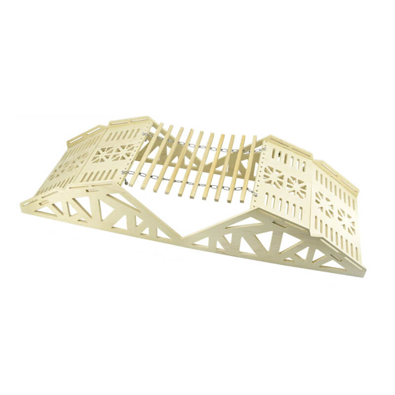 Fastrax Wood Board Climbing Up&#039;N&#039;Over Bridge Obstacle (FAST2399-08)