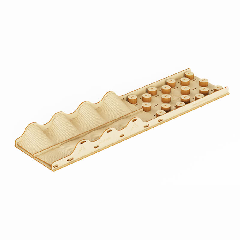 Fastrax Wood Board Climbing Prop Uneven Track 180X680X55mm (FAST2399-09)