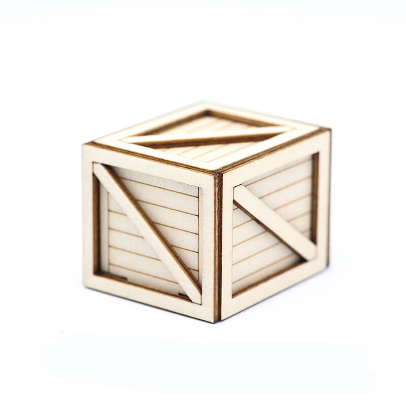 Fastrax 1:18th Wooden Box 32X38X29mm (FAST2415A)