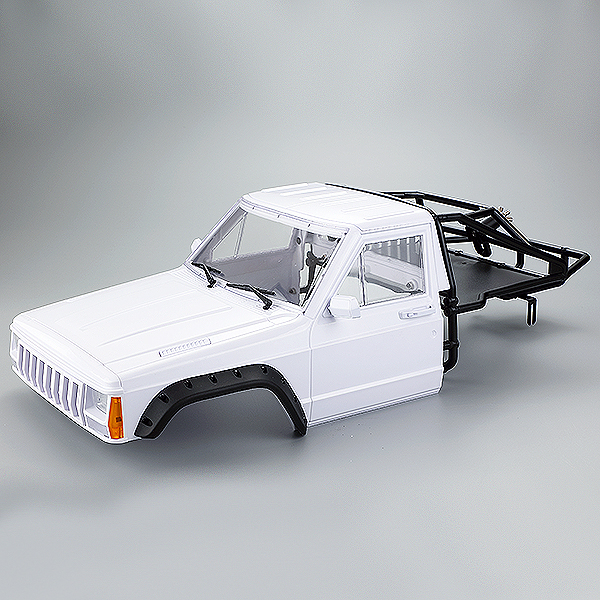 Fastrax 1:10th Rockee Pick-Up &amp; Rear Cage Hardbody 313-324mm - White (FAST2500W)