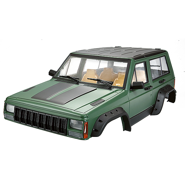Fastrax 1:10th Rockee Fullcab &amp; Interior Hardbody 313mm - Green (FAST2502GN)