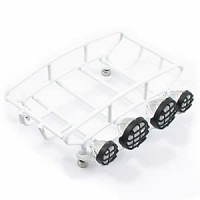 Fastrax Rounded Luggage Tray W/Led &amp; Lights (Sm/White) (FAST308-SW)