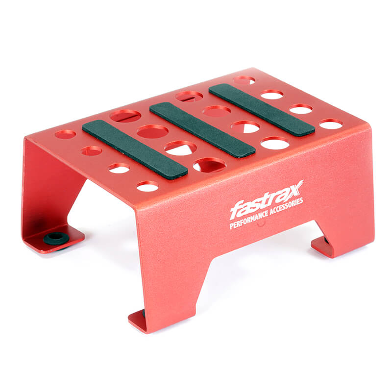 Fastrax Universal Aluminium RC Car Stand Red (FAST410R)