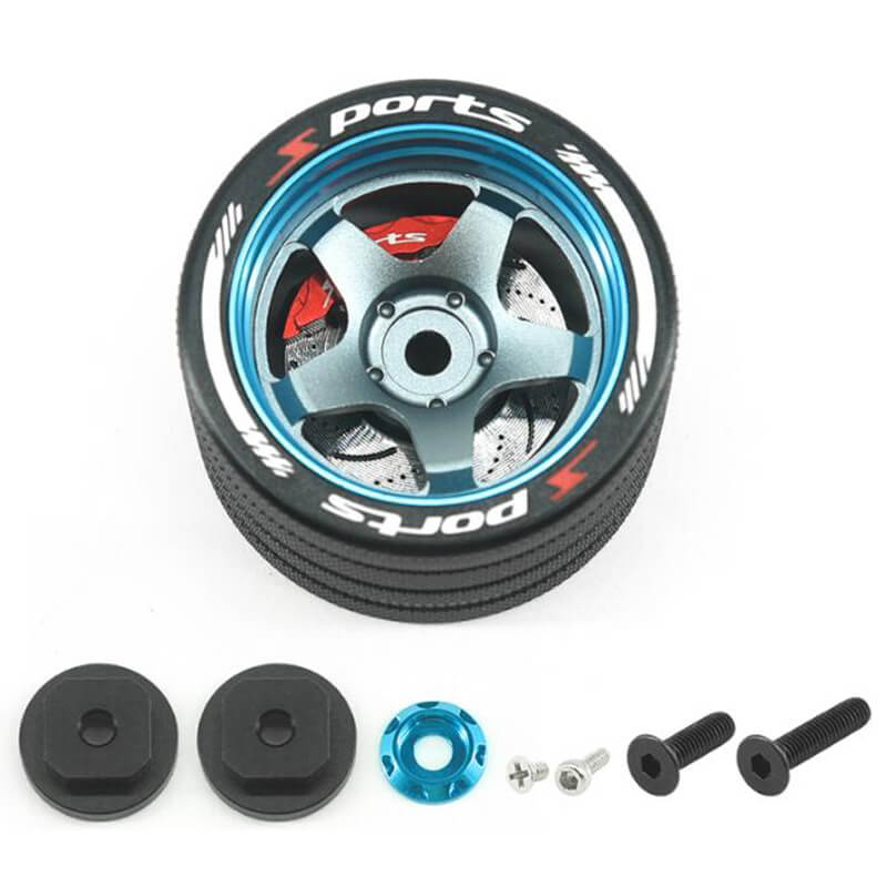 Fastrax Aluminium Steering 5-Spoke Wheel - Sanwa, Futaba, Flysky (FAST423B)