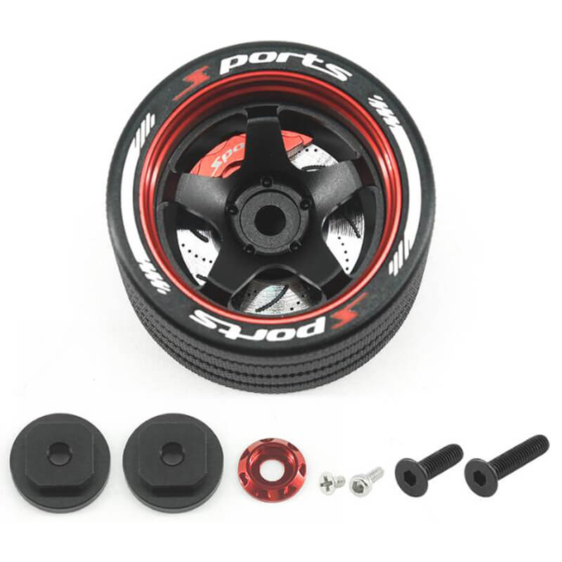 Fastrax Aluminium Steering 5-Spoke Wheel - Sanwa, Futaba, Flysky (FAST423R)