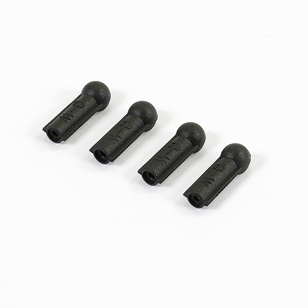 Fastrax Black Throttle Ballcups (4) (FAST43BK)