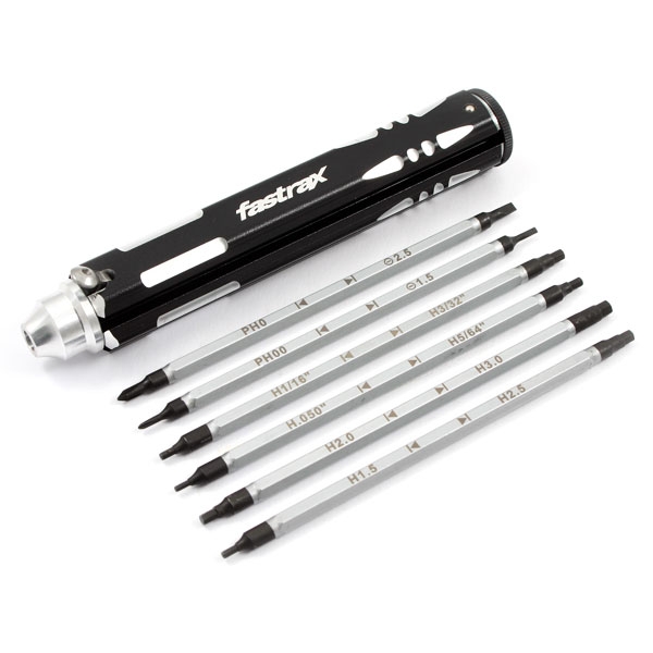 Fastrax 12-Size Multi Driver Set 2Xph 2Xslot 8Xmetric/Imperial Hex (FAST608)