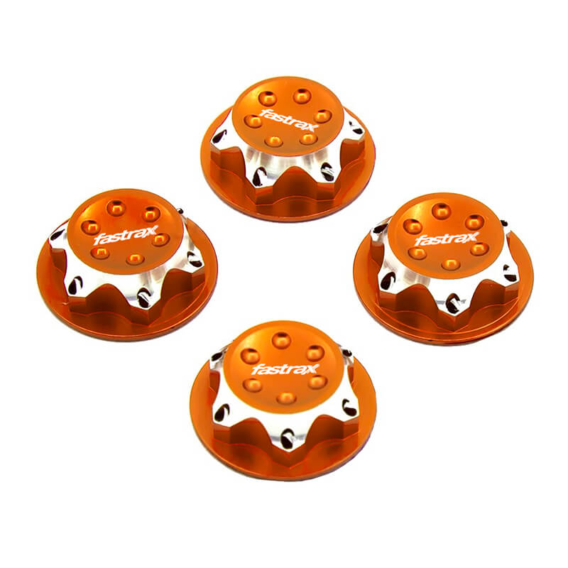 Fastrax Antidust 17mm Serrated Aluminium Wheel Nuts (4) - Ora (FAST924O)