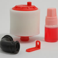 Fastrax 1:8th Air Filter w/Oil Re-Buildable - Red (FAST960R)