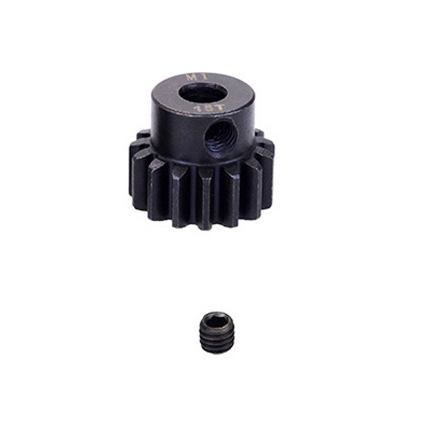 Fastrax M1 15T Steel Pinion Gear (5mm) Mod1 (FASTM1-155)