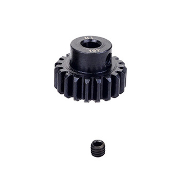 Fastrax M1 19T Steel Pinion Gear (5mm) Mod1 (FASTM1-195)