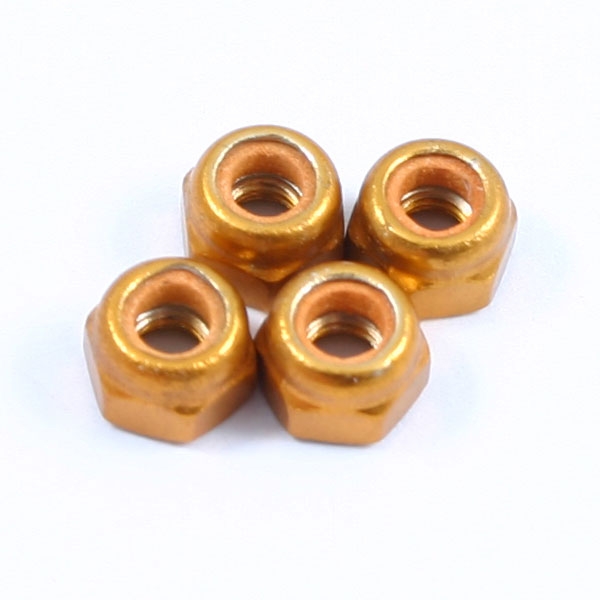 Fastrax M3 Gold Locknuts (FASTM3G)