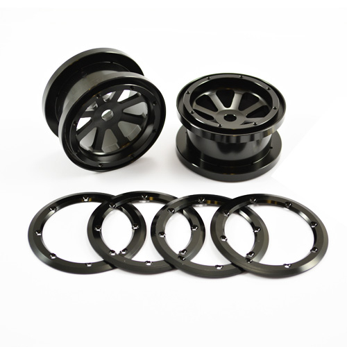 Fastrax Axial 8 Spoke 2.2 Alloy Beadlock Wheels (Wraith) (FTAX21)