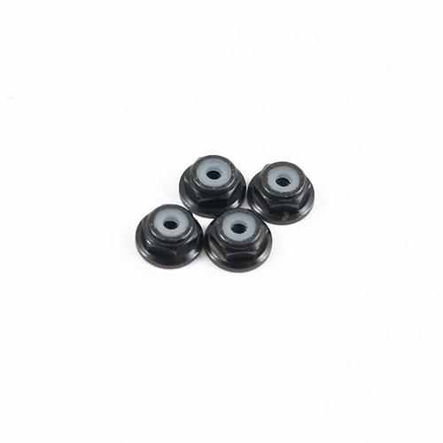 Fastrax M2 Black Flanged Locknuts (FTM2BKF)