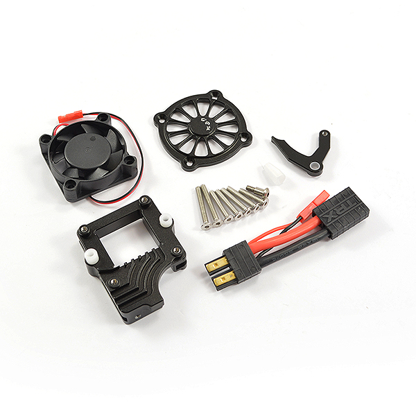 Fastrax TRX-4 Alloy Esc Cooling Fan W/Switch (FTTX334BK)