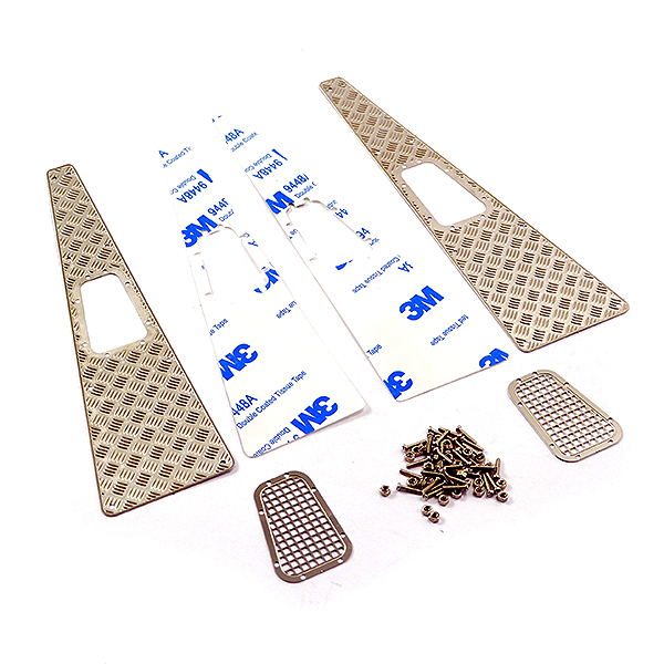 Fastrax TRX-4 Stamped Steel Front Fender Plate &amp; Vents (4Pc) (FTTX336)